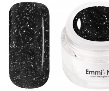 Emmi Nail Emmi-Nail Color Gel Black Glitter 5ml -F101-