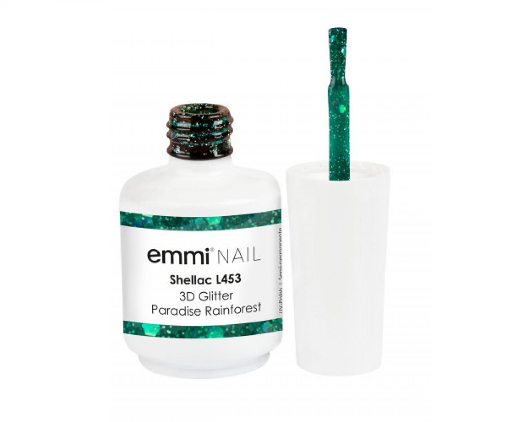 Emmi Shellac UV/LED-Lack 3D Glitter Paradise Rainforest -L453-