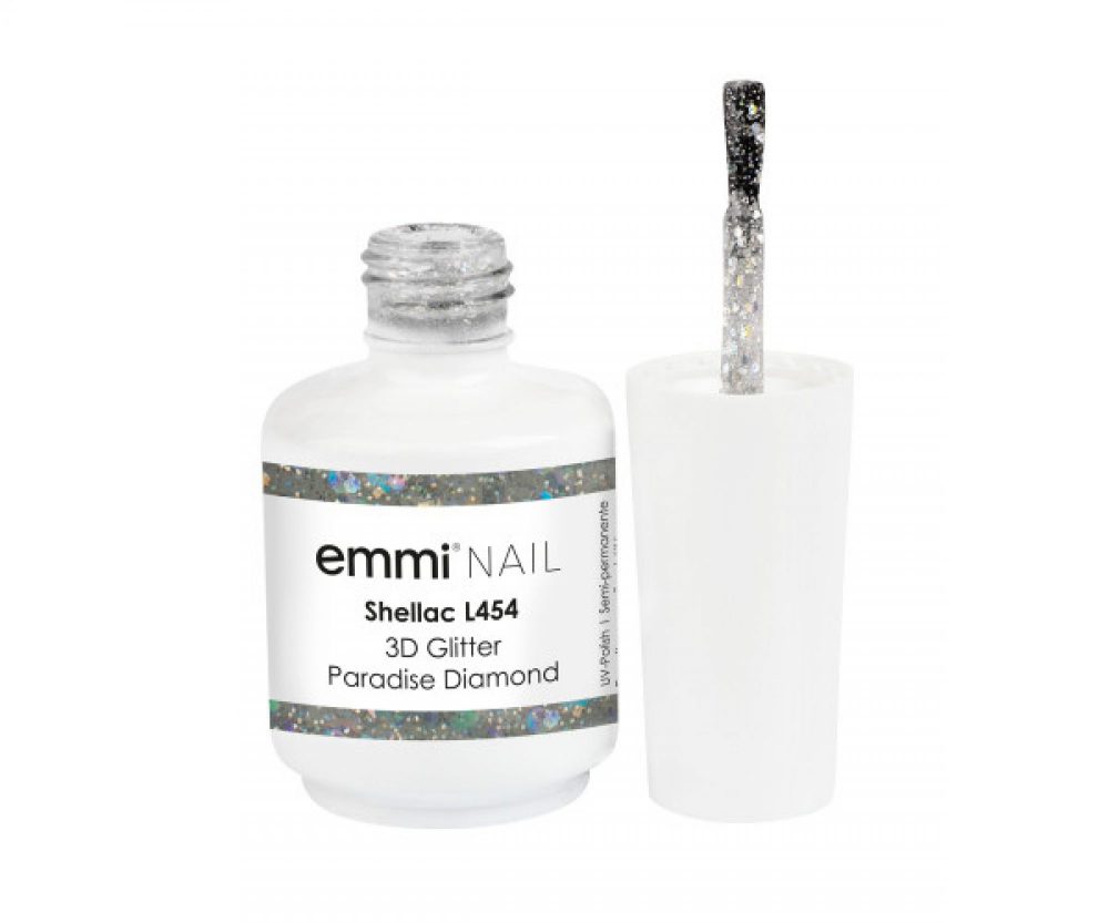 Emmi Shellac UV/LED-Lack 3D Glitter Paradise Diamond -L454-