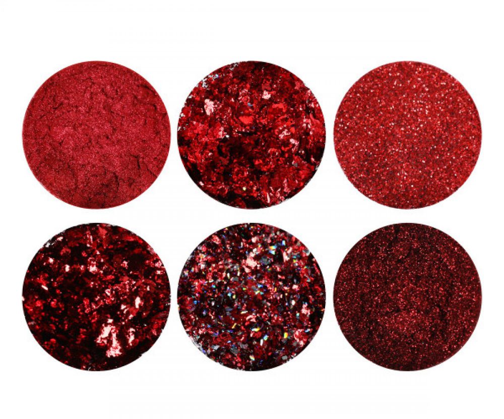 Emmi Nail-Art Powder Set Red