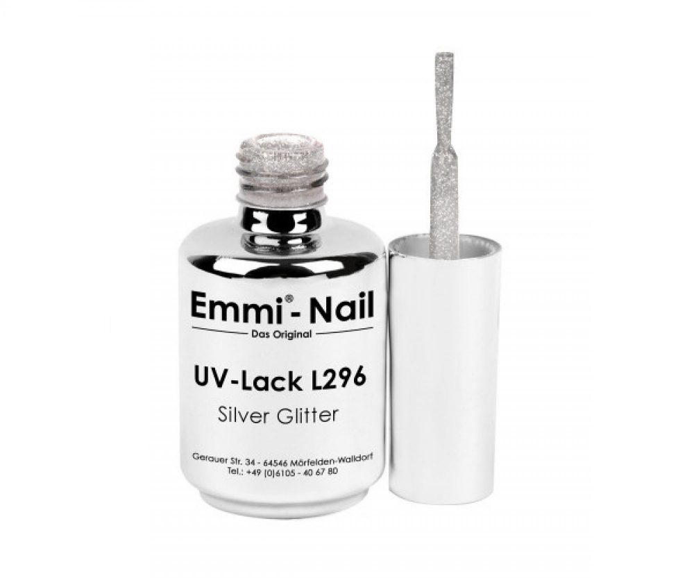 Emmi Shellac UV/LED-Lack Silver Glitter -L296-