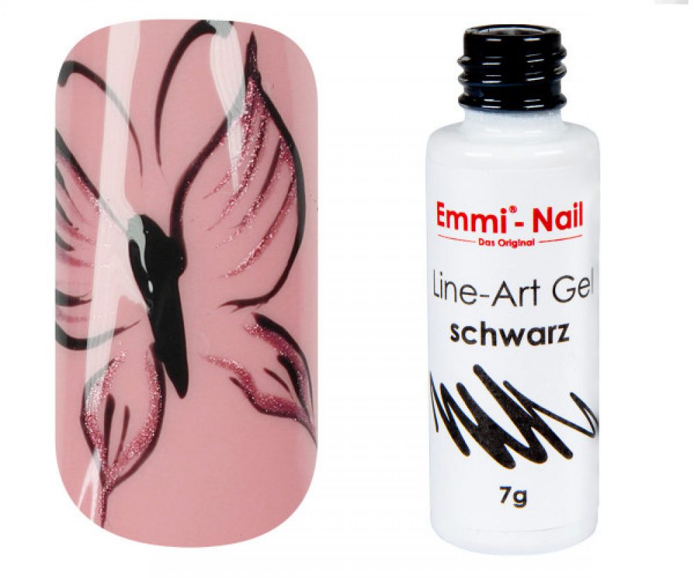 Emmi Nail Line Art Gel "μαύρο" 7γρ