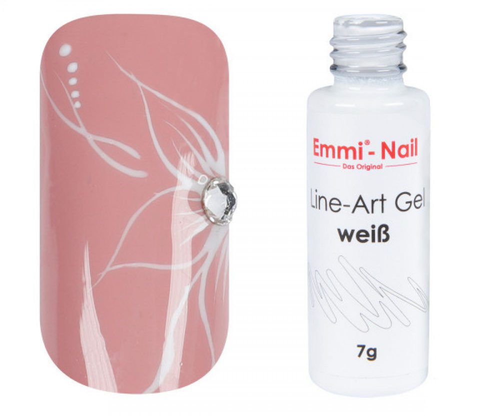 Emmi Nail Line Art Gel "λευκό" 7γρ