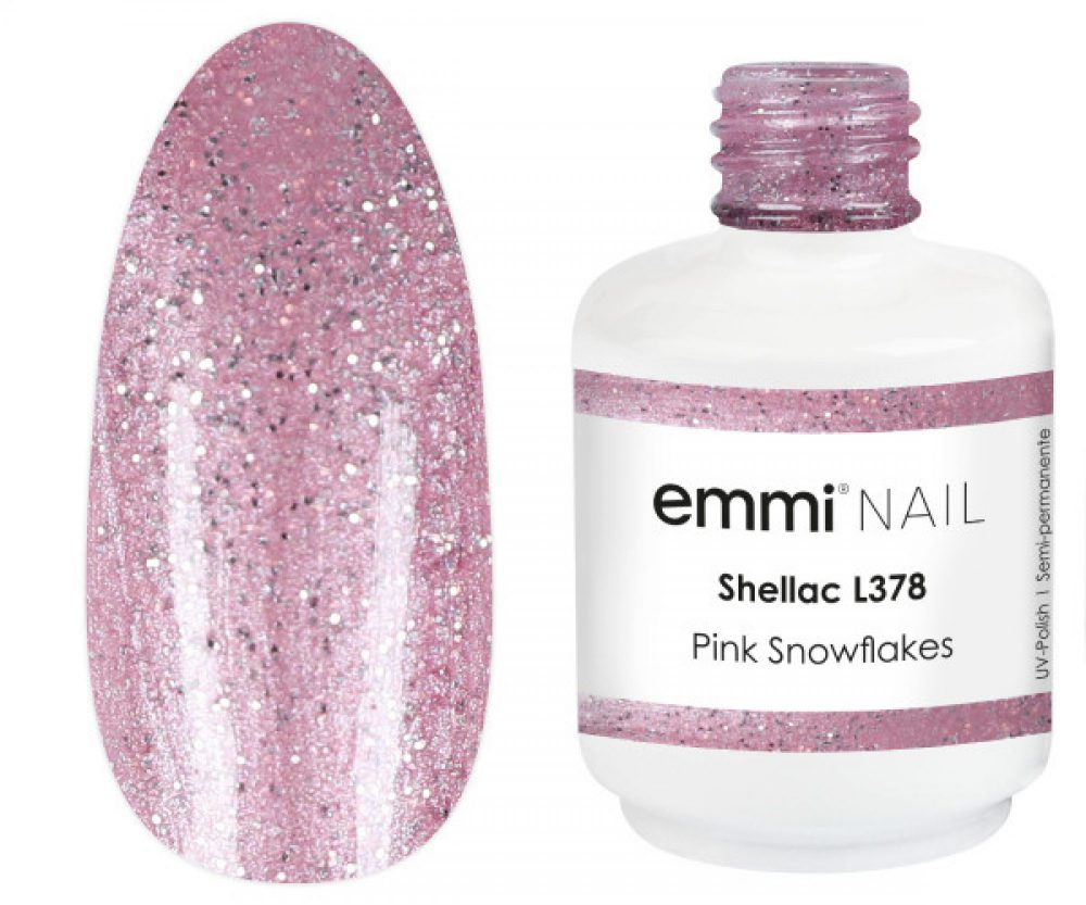 Emmi Shellac UV/LED-Lack Pink Snowflakes -L378