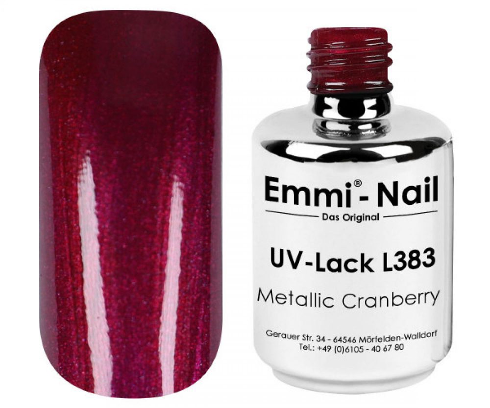 Emmi Shellac UV/LED-Lack Metallic Cranberry -L383-