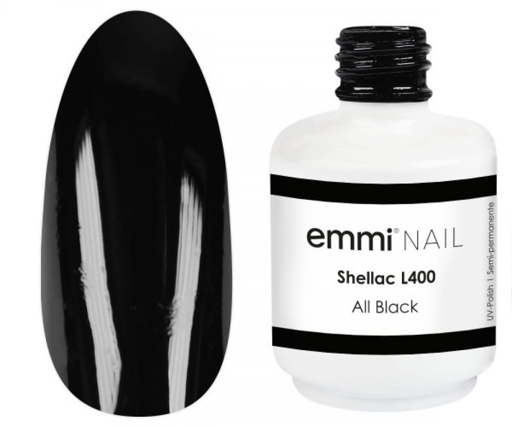 Emmi Shellac UV/LED-Lack All Black -L400-