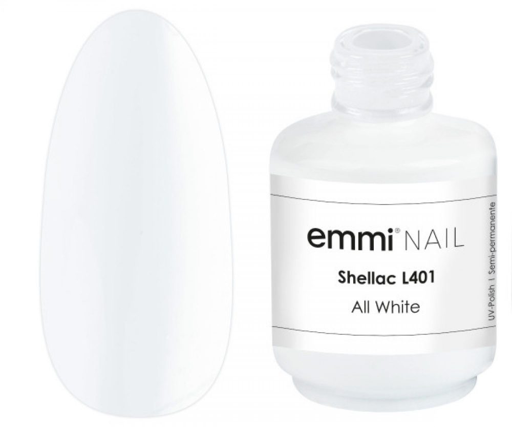 Emmi Shellac UV/LED-Lack All White -L401-