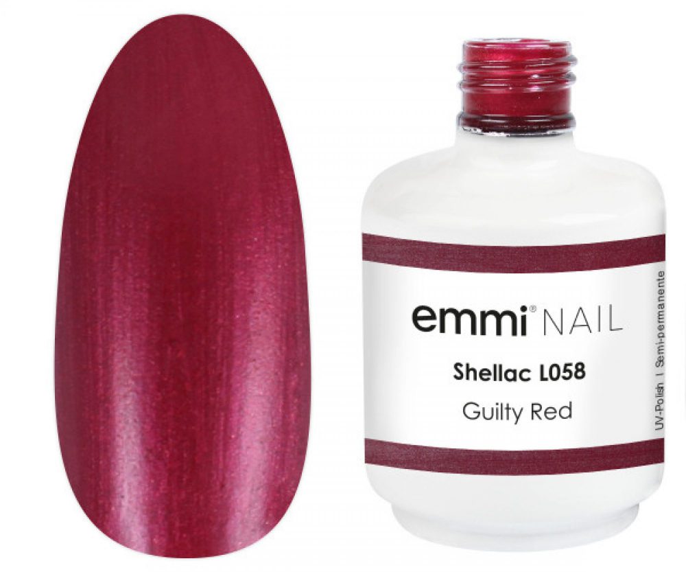 Emmi Shellac UV/LED-Lock Guilty Red -L058-