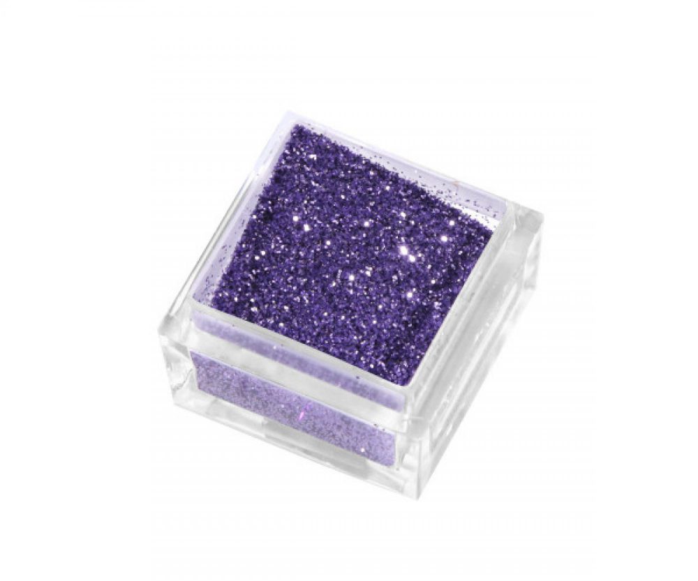 Glitter powder violet