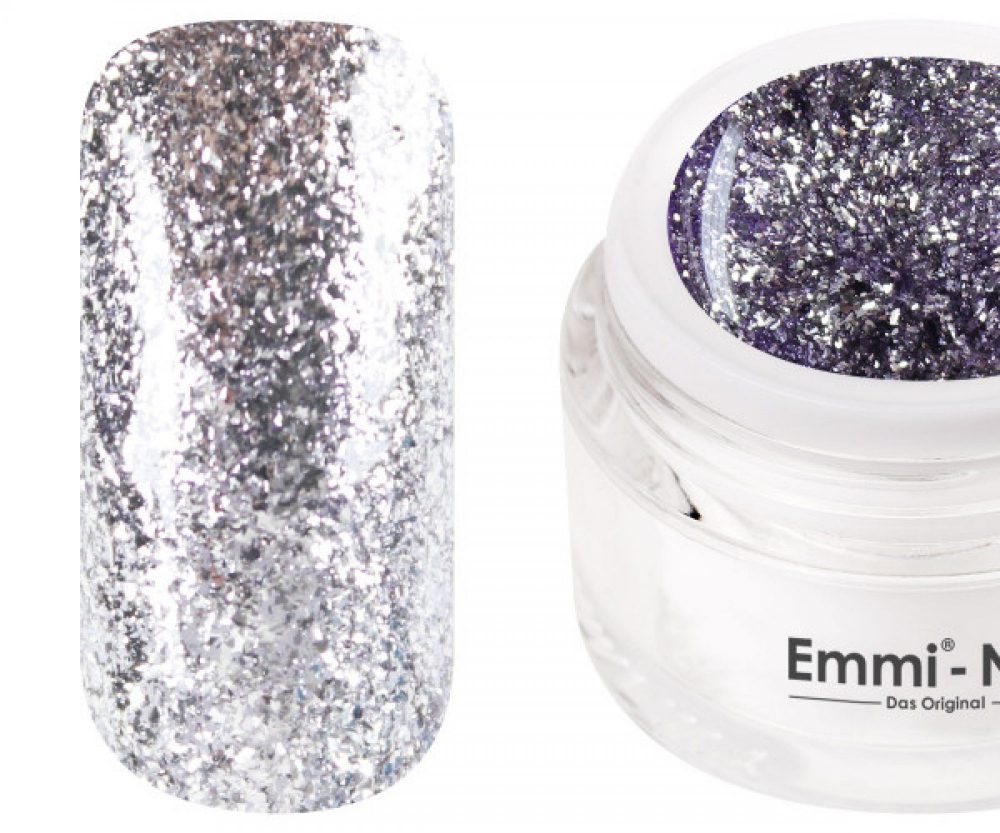 Emmi-Nail Color Gel Sparkling Silver 5ml -F146-