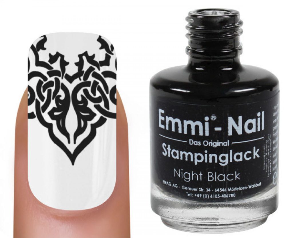 Βερνίκι stamping "night black" 15ml