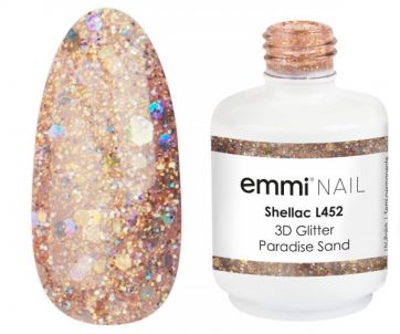 Emmi Nail Emmi Shellac UV/LED-Lack 3D Glitter Paradise Sand -L452-