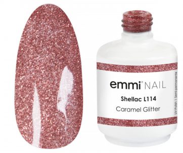 Emmi Nail Emmi Shellac UV/LED-Lack Caramel Glitter -L114-