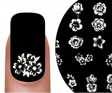 Emmi Nail Emmi-Nail 3D τατουάζ λουλούδι λευκό
