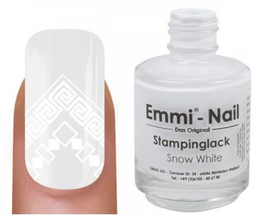 Emmi Nail Βερνίκι stamping "snow white" 15ml