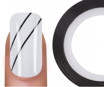 Emmi Nail Emmi Nail Stripe Black Glitter